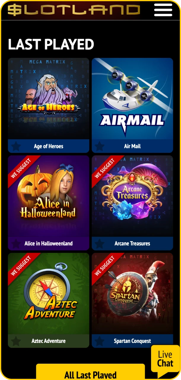 Visit Slotland website and spin for real cash wins.