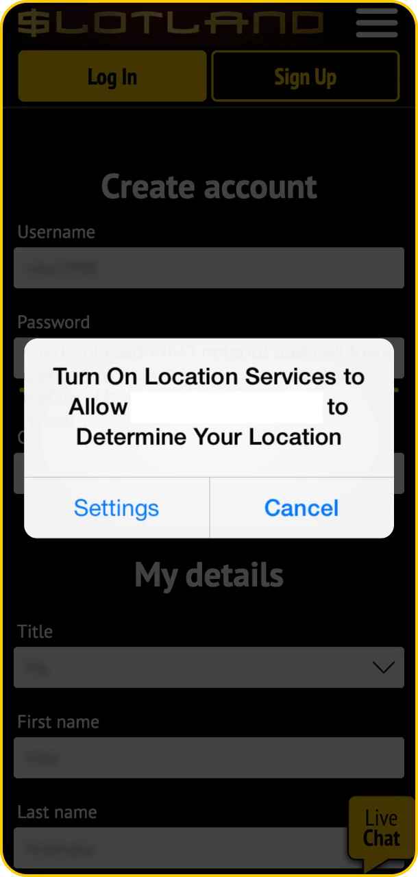 Set your location and unlock thrilling wins at Slotland.