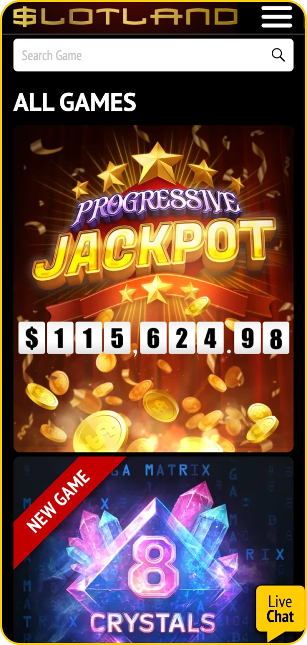 Pick your lucky game and win real cash at Slotland.