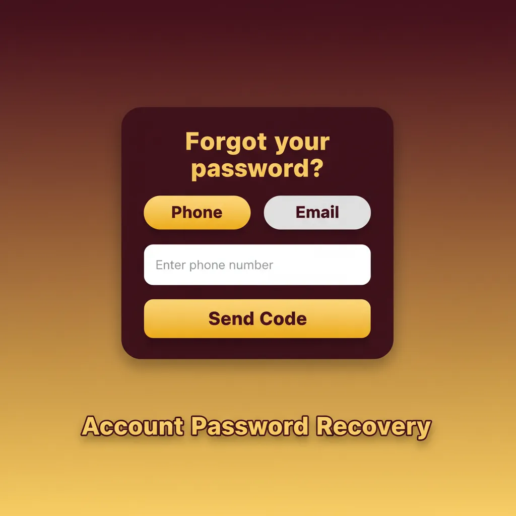Password recovery steps on Slotland: Forgot Password, reset via email or SMS, enter code, set new password, review 2FA.
