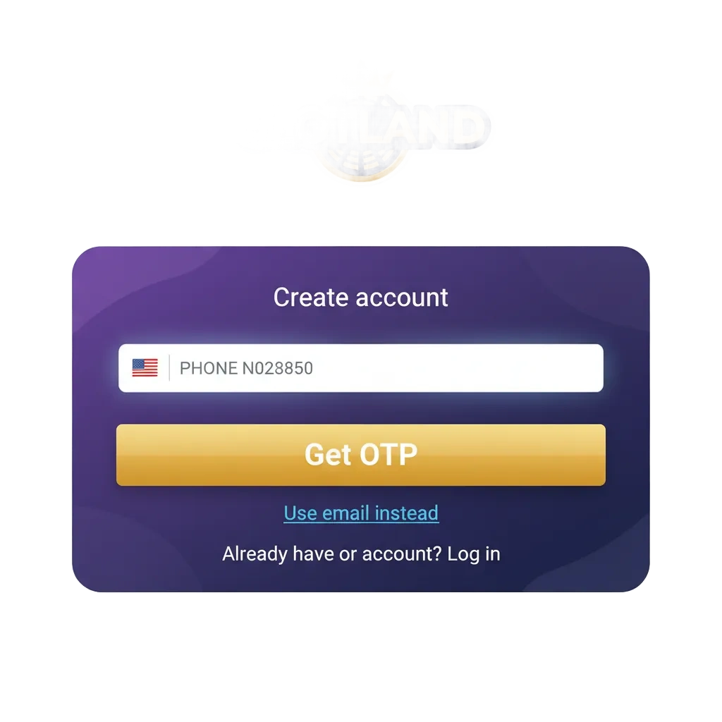 Slotland registration, login and verification on web and mobile; casino & sportsbook access, 100% welcome bonus up to $100.