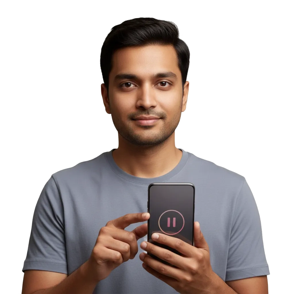 Responsible gaming banner with deposit caps, time alerts, cooling-off and self-exclusion icons, focused on safety.