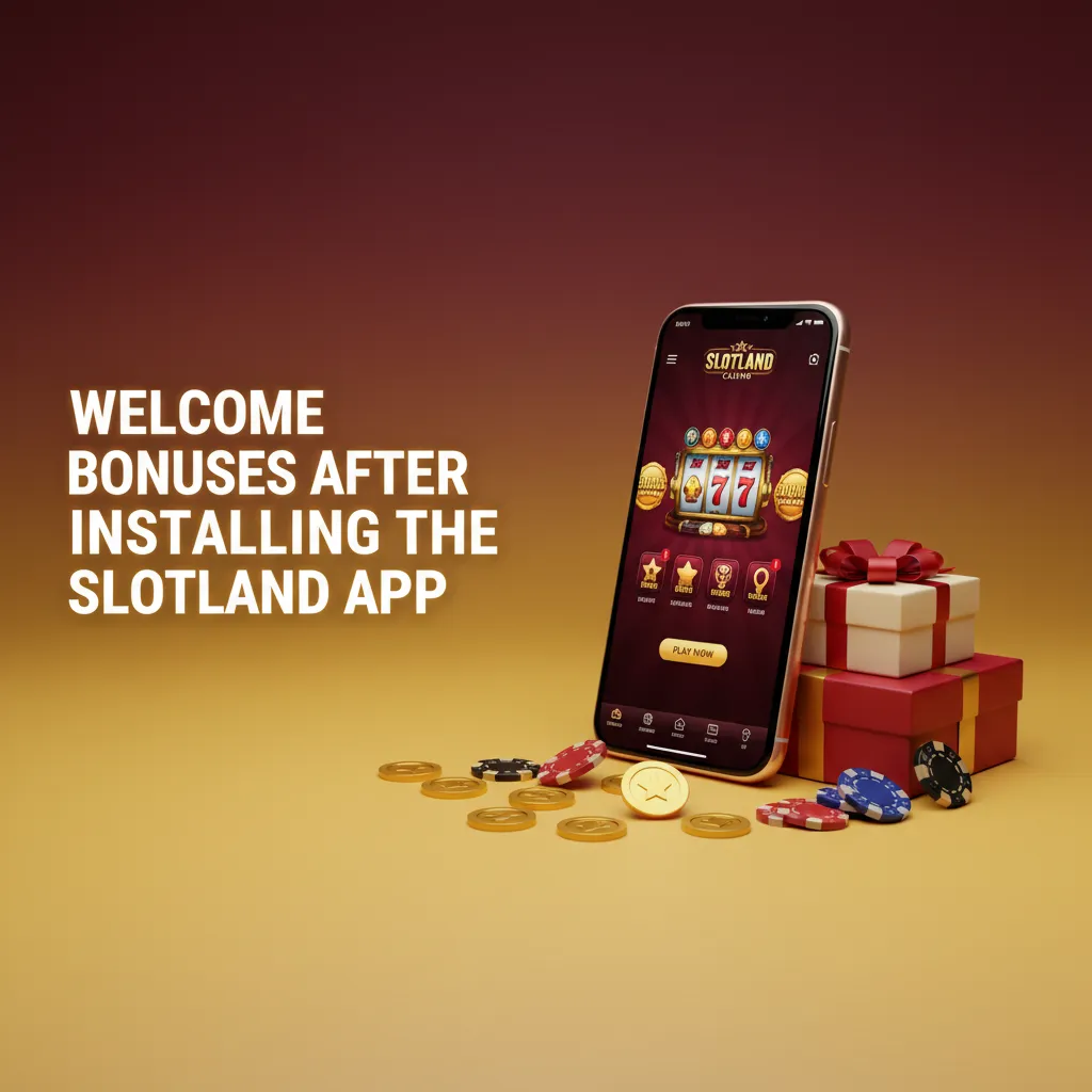 Slotland app welcome bonuses: 100% match up to $100 casino, 100% up to $100 sports bonus bets; no free spins; terms apply.
