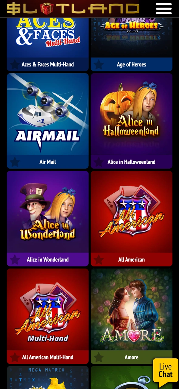 Start playing eligible games at Slotland Casino.