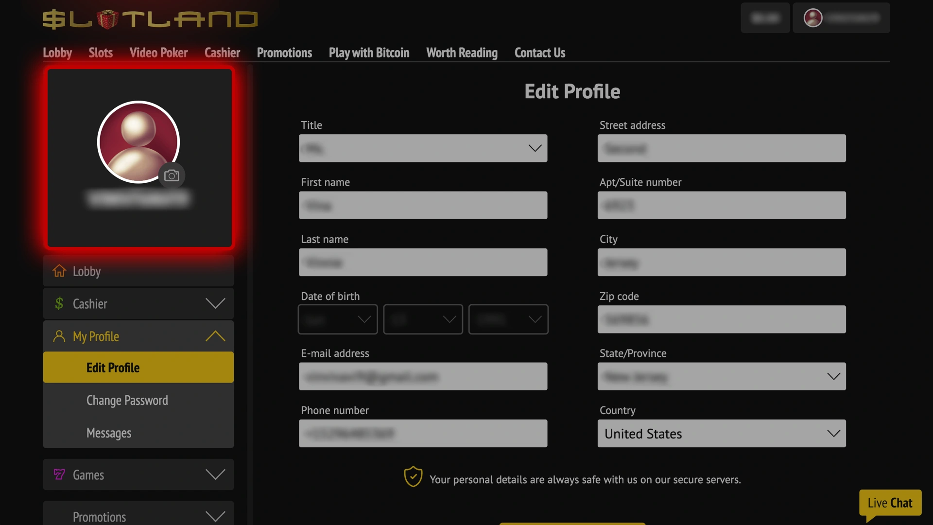 Learn how to upload document photos at Slotland.