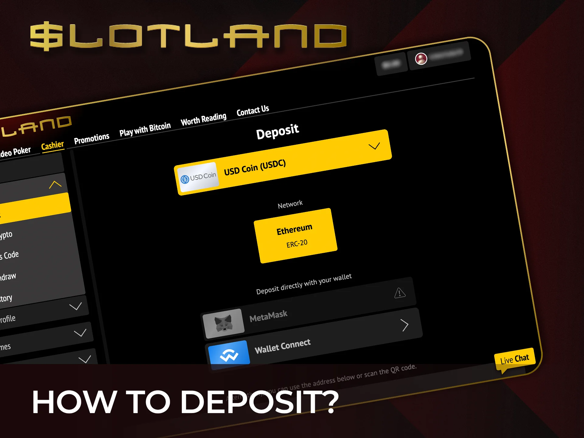 Add funds securely and enjoy games at Slotland today.