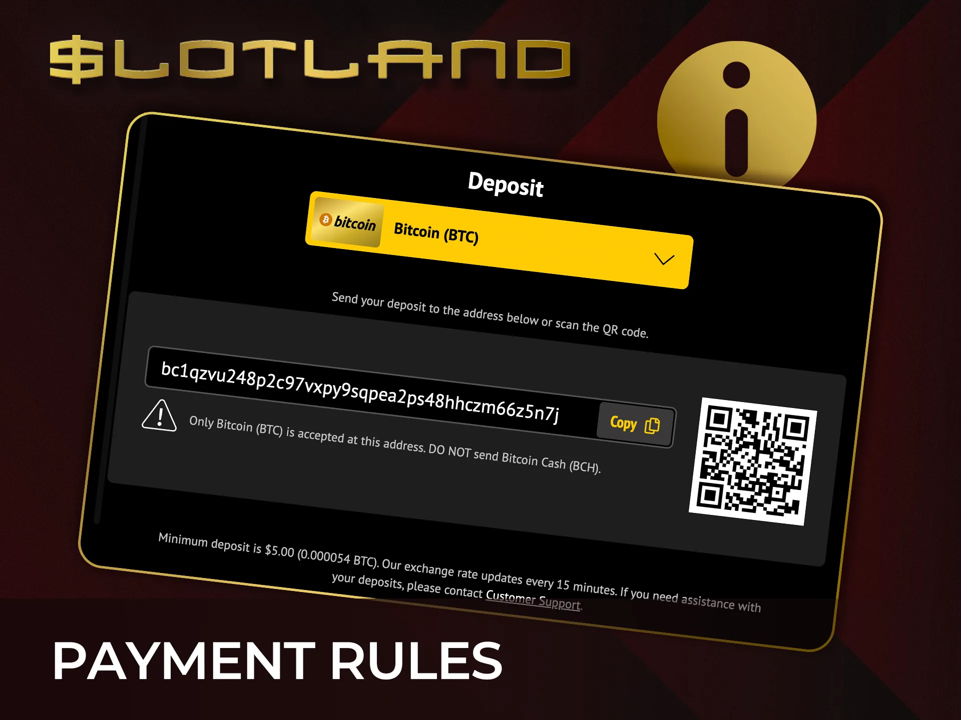 Check Slotland payment conditions and enjoy smooth transactions.